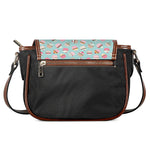 Pastel Cupcake Pattern Print Saddle Bag