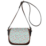 Pastel Cupcake Pattern Print Saddle Bag
