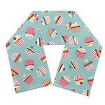 Pastel Cupcake Pattern Print Scarf