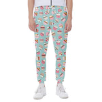 Pastel Cupcake Pattern Print Scuba Joggers