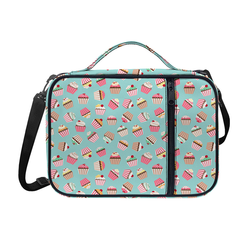 Pastel Cupcake Pattern Print Shoulder Strap Bible Bag