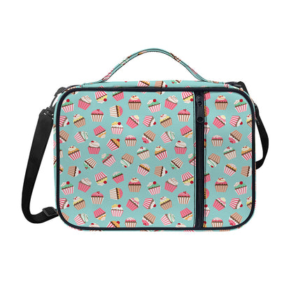 Pastel Cupcake Pattern Print Shoulder Strap Bible Bag