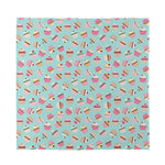 Pastel Cupcake Pattern Print Silk Bandana