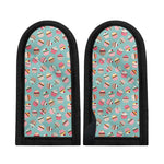 Pastel Cupcake Pattern Print Skillet Handle Cover