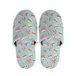 Pastel Cupcake Pattern Print Slippers