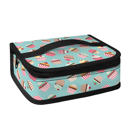 Pastel Cupcake Pattern Print Small Lunch Bag