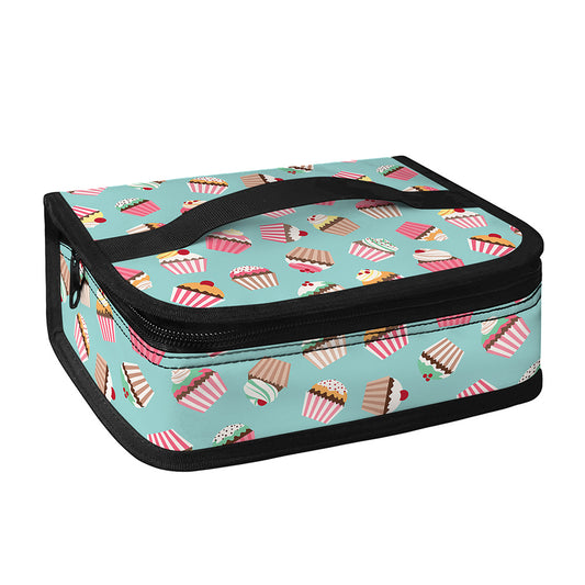 Pastel Cupcake Pattern Print Small Lunch Bag
