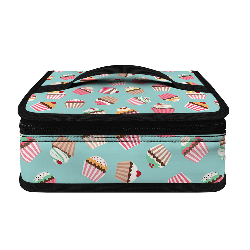 Pastel Cupcake Pattern Print Small Lunch Bag