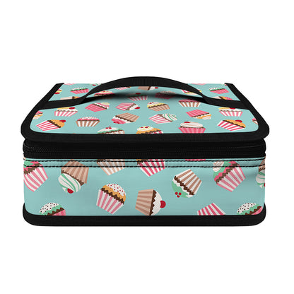 Pastel Cupcake Pattern Print Small Lunch Bag