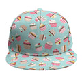 Pastel Cupcake Pattern Print Snapback Cap