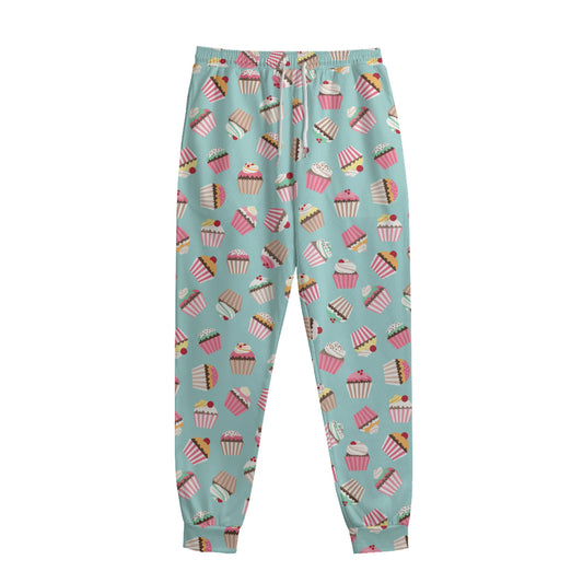 Pastel Cupcake Pattern Print Sweatpants