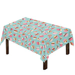 Pastel Cupcake Pattern Print Tablecloth