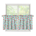 Pastel Cupcake Pattern Print Tier Curtains