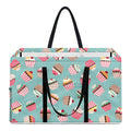 Pastel Cupcake Pattern Print Utility Tote Bag