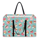 Pastel Cupcake Pattern Print Utility Tote Bag