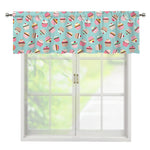 Pastel Cupcake Pattern Print Window Valance