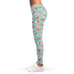 Pastel Cupcake Pattern Print Women's Leggings