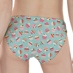 Pastel Cupcake Pattern Print Women's Panties