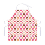 Pastel Donut Pattern Print Adjustable Apron