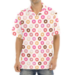 Pastel Donut Pattern Print Aloha Shirt