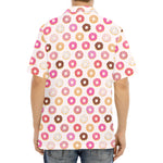 Pastel Donut Pattern Print Aloha Shirt