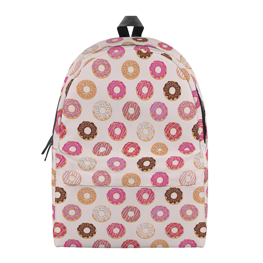 Pastel Donut Pattern Print Backpack