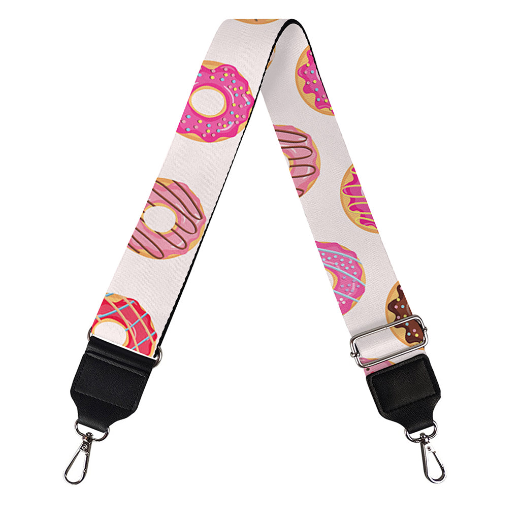 Pastel Donut Pattern Print Bag Strap