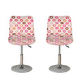 Pastel Donut Pattern Print Bar Stool Covers