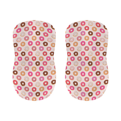 Pastel Donut Pattern Print Bar Stool Covers