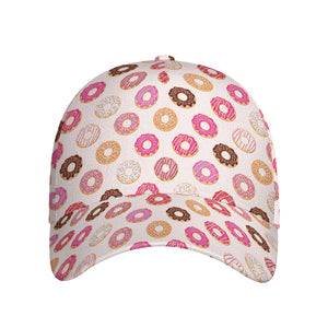 Pastel Donut Pattern Print Baseball Cap