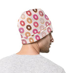 Pastel Donut Pattern Print Beanie