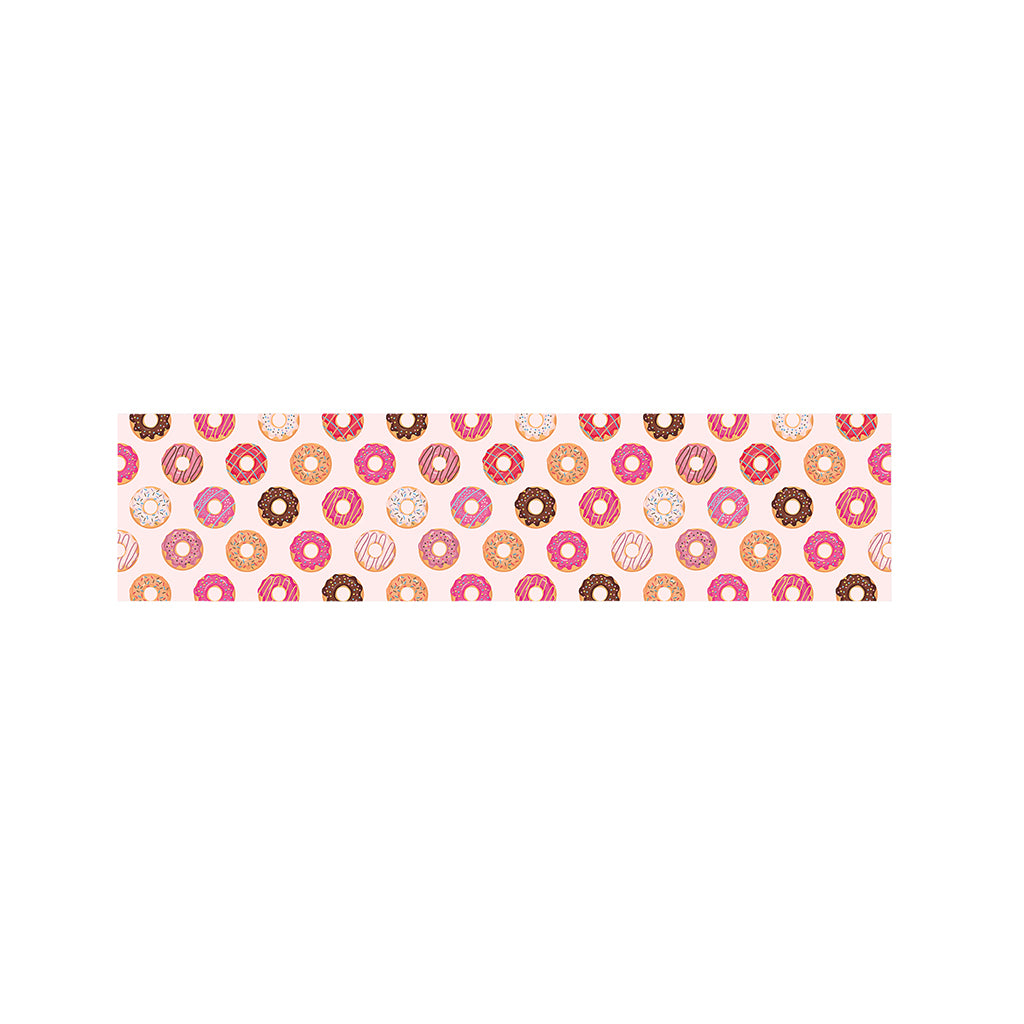 Pastel Donut Pattern Print Bed Runner