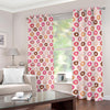 Pastel Donut Pattern Print Blackout Grommet Curtains