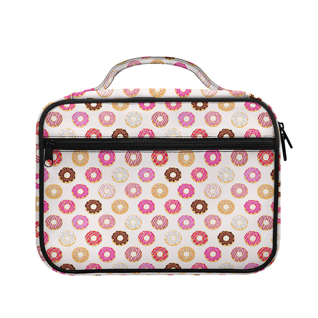 Pastel Donut Pattern Print Briefcase Bible Bag