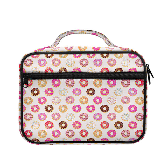 Pastel Donut Pattern Print Briefcase Bible Bag