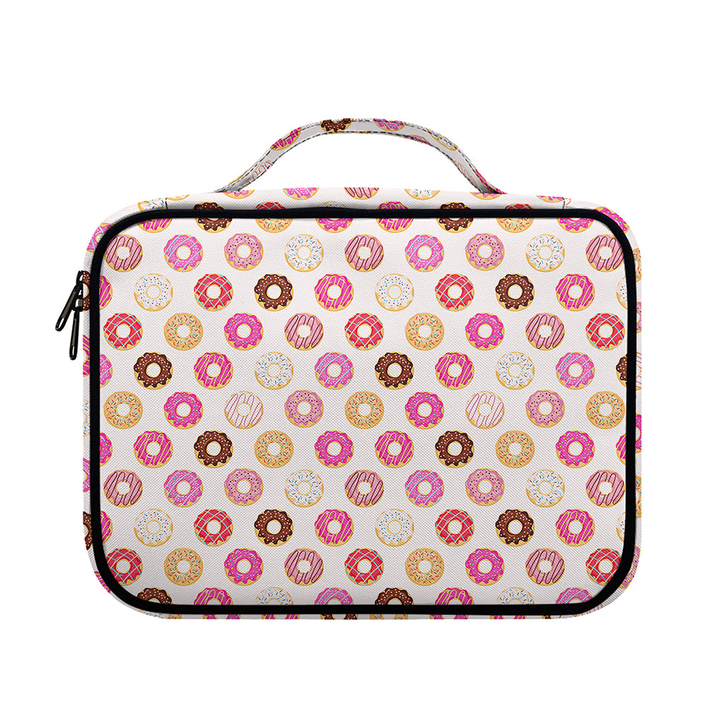 Pastel Donut Pattern Print Briefcase Bible Bag