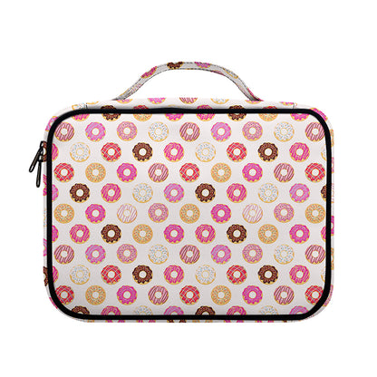 Pastel Donut Pattern Print Briefcase Bible Bag