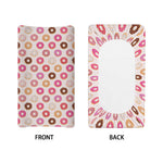 Pastel Donut Pattern Print Changing Pad Cover