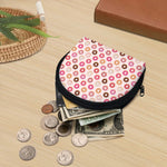 Pastel Donut Pattern Print Coin Purse