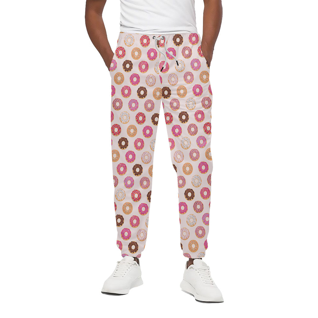 Pastel Donut Pattern Print Cotton Pants
