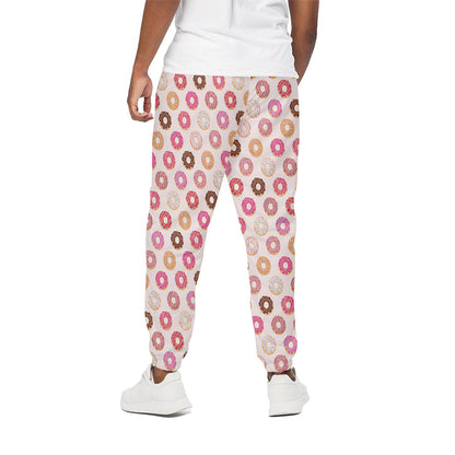 Pastel Donut Pattern Print Cotton Pants