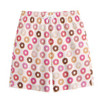 Pastel Donut Pattern Print Cotton Shorts