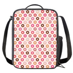 Pastel Donut Pattern Print Crossbody Lunch Bag