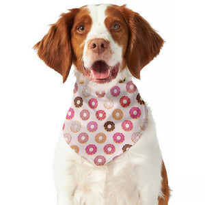 Pastel Donut Pattern Print Dog Bandana