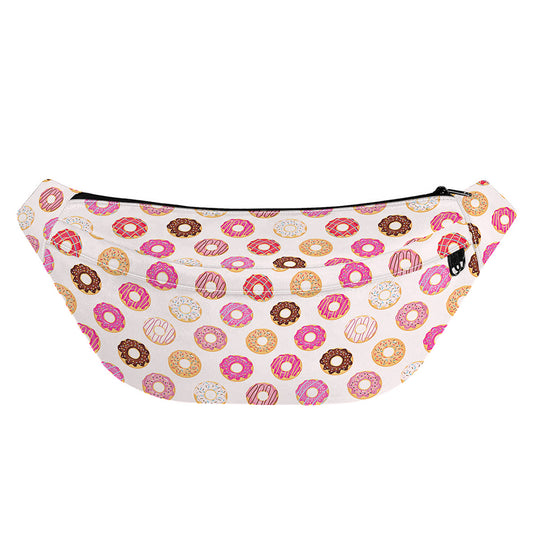 Pastel Donut Pattern Print Fanny Pack
