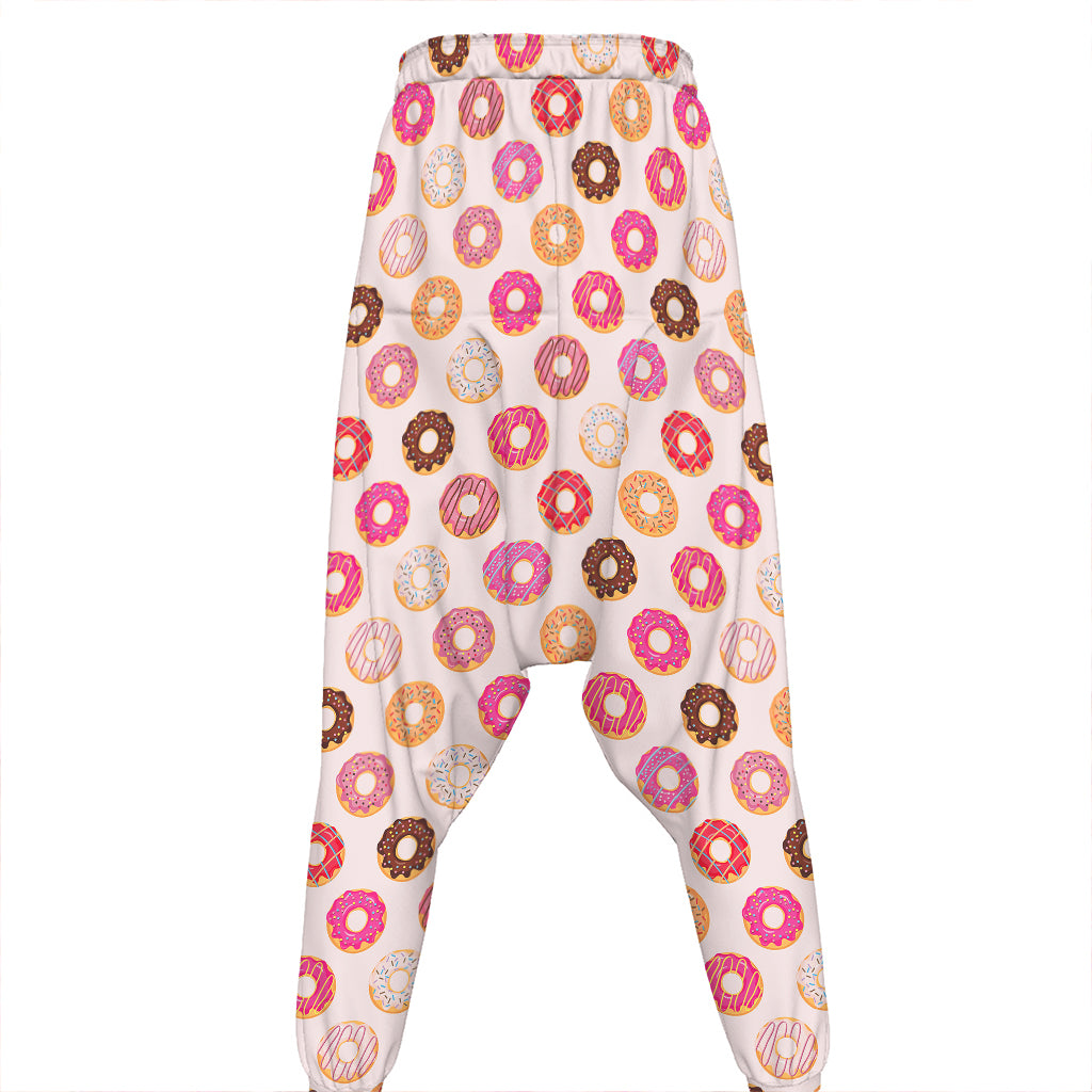 Pastel Donut Pattern Print Hammer Pants