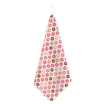 Pastel Donut Pattern Print Hand Towel