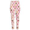 Pastel Donut Pattern Print High-Waisted Pocket Leggings