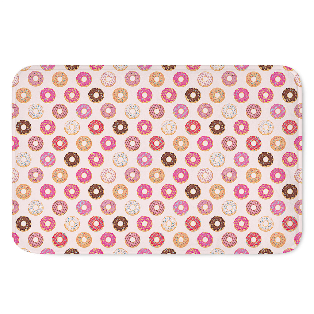 Pastel Donut Pattern Print Indoor Door Mat