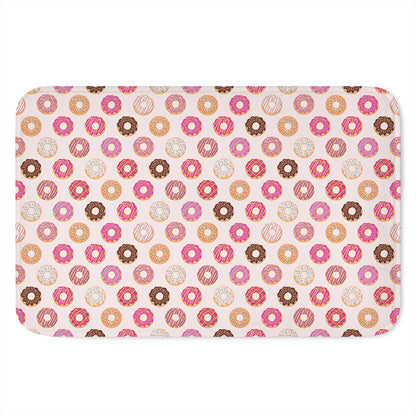 Pastel Donut Pattern Print Indoor Door Mat